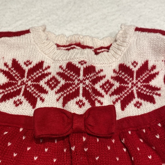 GYMBOREE 2 DRESSES AND WHITE GORGEOUS JACKET SIZE Baby 6-12 . - Picture 3 of 16